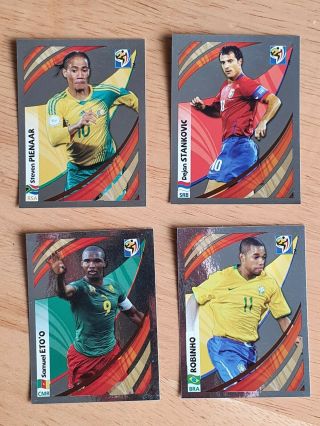 Panini Fifa World Cup 2010 South Africa 4 Morrisons Tournament Tracker Stickers