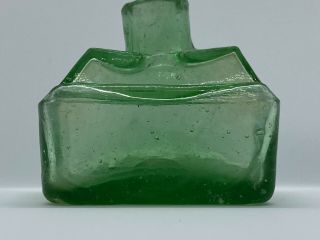 Antique Very Old Rare Green Glass Bottle - Small