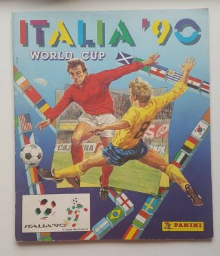 Panini Italia 90 World Cup Sticker Album,  Incomplete,  Contains 68 Stickers