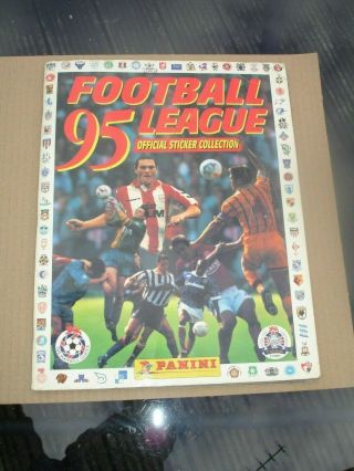 Panini Football League 95 Sticker Album Incomplete Approx 80 Full