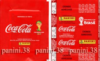 Rare Pochette " Wc Brasil 2014 - Coca Cola " Packet,  Tüte,  Bustina Panini