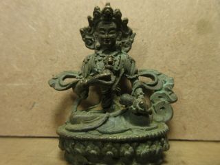 Antique / Small Japanese Buddhism Statue / Buddha / Bronze?