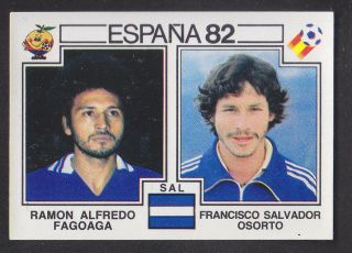 Panini - Espana 82 World Cup - 222 Fagoaga / Osorto - El Salvador