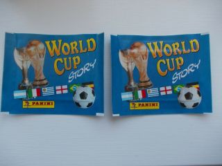 Football Stickers Panini World Cup Story X 2 Packets