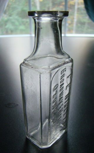 Antique F.  E.  NIBLETTE - BROADWAY and HATCH AVE - OZONE PARK (N.  Y. ) Medicine Bottle 3