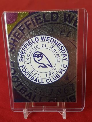Sheffield Wednesday Badge Merlin Gold Card Topps 1998 Foil Trading Card