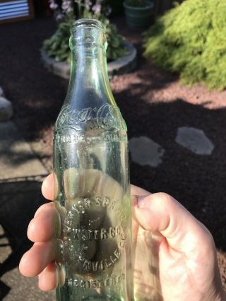 Rare Coca Cola 1900 - 1915 Bottle Verner Springs Water Company Greenville,  S.  C.
