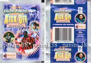 Rare Pochette " Calcio Kick Off 1997 - 1998 " Packet,  Tüte,  Bustina Panini Merlin