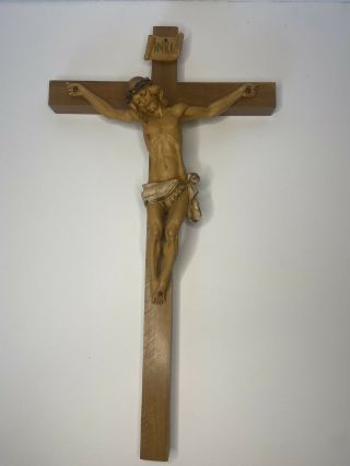 Inri Wooden Jesus Christ Wall Hanging Cross