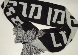 Rabbi Nachman Of Breslov Black & White Synthetic Wool Scarf Judaica Jewish