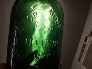 Guilford Mineral Spring Water Vermont Saratoga Mineral Water Bottle - Chipped