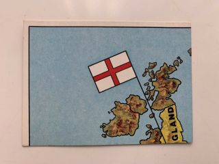 Panini Europa 80 Album Sticker.  Sticker Number 1 England Map