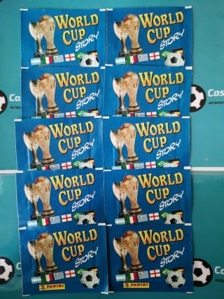 Panini World Cup Story - X 10 Sticker Packets (released In 1994)