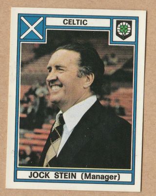 Panini 1978 Football 78 Sticker 414 Celtic Manager Jock Stein