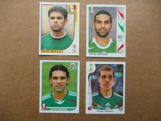 Football Stickers Panini World Cup 2002 - 2006 - 2010 - 2014 Raphael Marquez Stickers