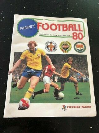 Panini Football 80 Sticker Album - Almost Complete,