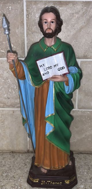 Saint St Thomas Aquinas Figurine Statue Catholic Religious Apostles Of Christ