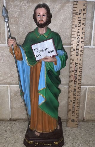 Saint St Thomas Aquinas Figurine Statue Catholic Religious Apostles Of Christ 3