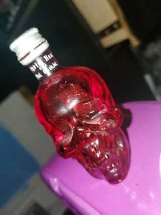 Crystal Head Vodka Skull Bottle Red 50ml Empty