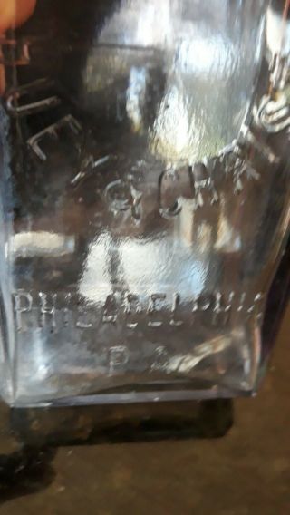 Bailey’s Whiskey Bottle Huey & Christ Philadelphia,  Pa.  In