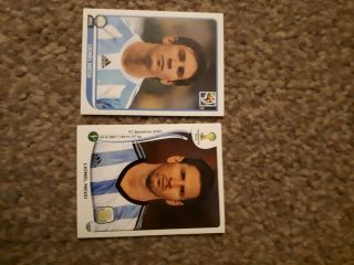 Lionel Messi Panini Stickers Fifa World Cup 2010 & 2014