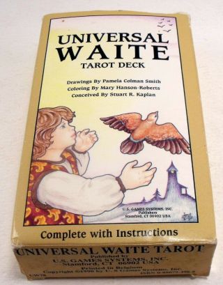Universal Waite Tarot Deck Queen Of Pentacles 78 Cards Complete W/ Instructions