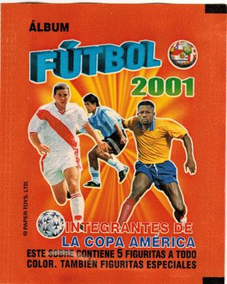 Peru 2001 Navarrete Copa America Integrantes Sticker Pack