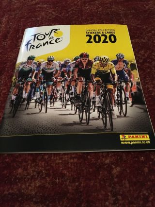 Panini Tour De France 2020 Empty Sticker Album With 6 Stickers