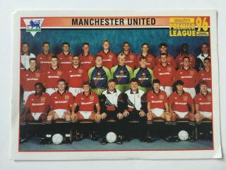 Merlin Premier League 1996 Sticker 31 Manchester United Team Photograph