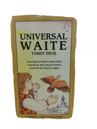 Queen Of Pentacles Universal Waite Tarot Cards Deck
