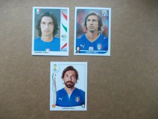 Football Stickers Panini World Cup 2006 - 2010 - 2014 Andrea Pirlo Stickers