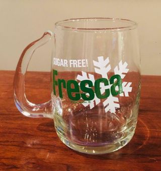 Vintage Sugar Fresca 16 Oz.  Glass Mug Soda Pop Advertising