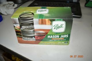 Ball Mason Jars Unique Wide Mouth Half Pint Canning With Lids 8oz Pack Of 4