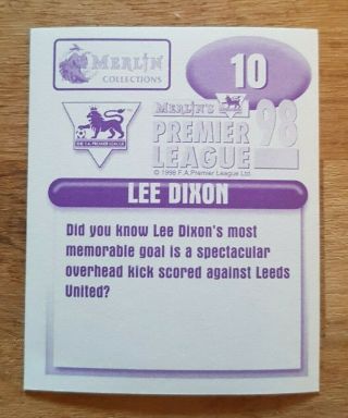 Merlin Premier League 98 Stickers 1998 - Numbers 1 to 250 - Choose from List 3