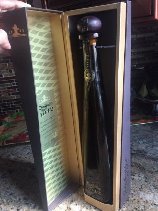 1942 Don Julio Tequila Bottle Anejo With Empty Box.  No Tequila In Bottle.