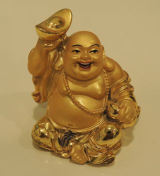 Happy Laughing Smiling Buddha Statue Chinese Feng Shui Symbol Of Wealth