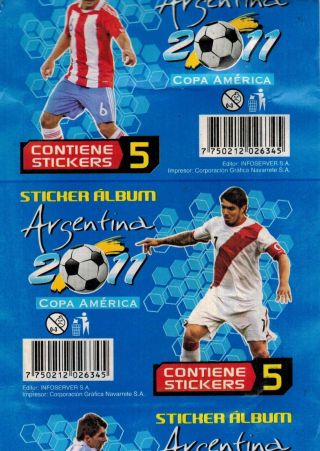 Peru 2011 Navarrete Copa America Argentina sticker Pack - Messi 2