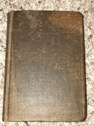 Rare Early 1900’s Holy Bible Revised Version American Standard Edition Red