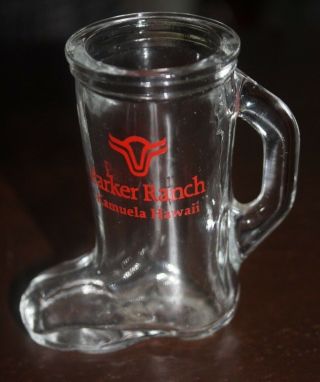 Parker Ranch Hawaii Boot Shot Glass Acl
