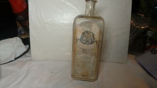 Large Bottle,  Embalming Chemistry Bottle,  By H.  S/ Eckle 