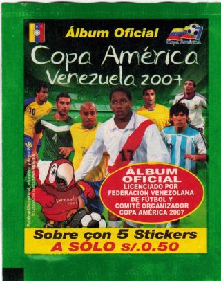 Peru 2007 Navarrete Copa America Venezuela Sticker Pack