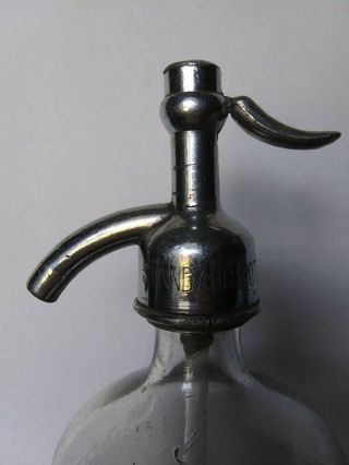 Early acid etched Standard Bottling Co.  seltzer bottle Denver Colorado,  Colo,  CO 3