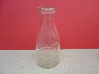 Vintage Johnston,  Rhode Island C.  P.  Winsor One Pint Embossed Milk Bottle