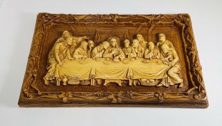 Vintage The Last Supper 3d Wall Art Picture Plaque Decor Multi Products Usa