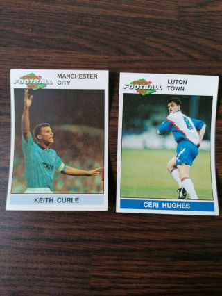 Panini English Football 1992 Stickers X 2 Stickers (curle & Hughes)