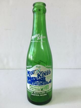 Vintage Mount Kineo Pale Dry Ginger Ale 8 Oz.  Soda Bottle Dexter Maine (1955?)