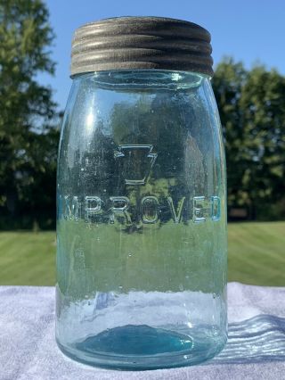13 Base Mason’s Keystone Improved Fruit Jar