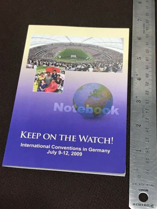 Watchtower - 2009 Int Convention Delegate Notebook - 100 Blank Pages Unlined