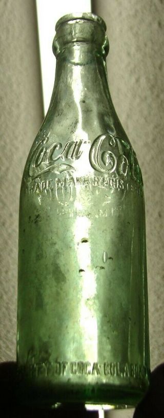 1913 Straight Sided Coca Cola Soda Bottle Fayetteville NC. 3