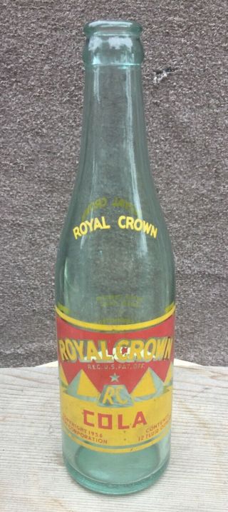 12 Oz Acl Rc Cola Soda Bottle Royal Crown Cola Of Louisville,  Ky Kentucky